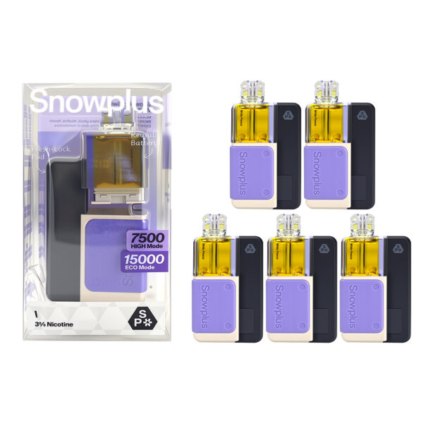Snowplus Building Blocks Vape Pen & Pod Set (5-Pack) – Ice Pops Flavour, 15,000 Puffs