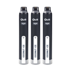 白.3 QUIK Mint Disposable Vape (3-Pack) – Coconut Ice Flavour, Up to 5,000 Puffs