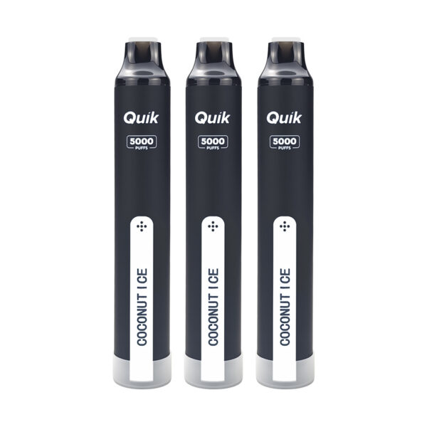 QUIK Mint Disposable Vape (3-Pack) – Coconut Ice Flavour, Up to 5,000 Puffs