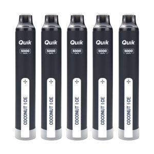 白.5 QUIK Mint Disposable Vape (5-Pack) – Coconut Ice Flavour, Up to 5,000 Puffs