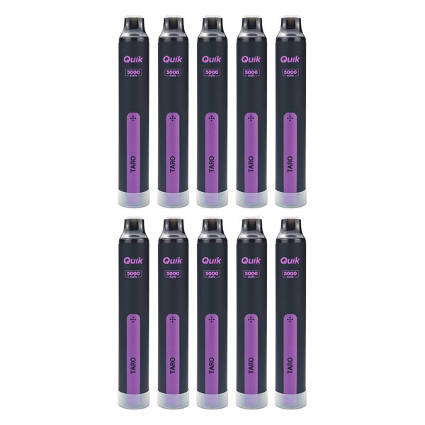 QUIK Mint Disposable Vape (10-Pack) – Taro , Up to 5,000 Puffs