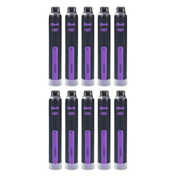 QUIK Mint Disposable Vape (10-Pack) – Grape , Up to 5,000 Puffs