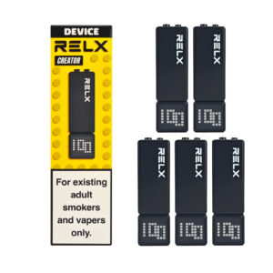 RELX Creator Magnetic Building Block Vape Pen (5-Pack) – Super Capacity, Multiple Flavors