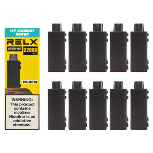 RELX Creator Magnetic Building Block Vape (10-Pack)– Icy Coconut Water, Up to 22,000 Puffs