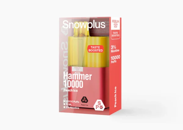 SnowPlus Hammer 10,000 Puffs Disposable Vape – High Capacity & Smooth Vaping Rechargeable Battery & Flavor Pods | 3 / 5 / 10 Pack Wholesale