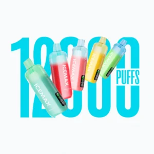 ICEMAX Ultra Freeze Disposable Vape 12,000 Puffs – Ice Cooling Flavour, Smart Display & Transparent Pod | 3 / 5 / 10