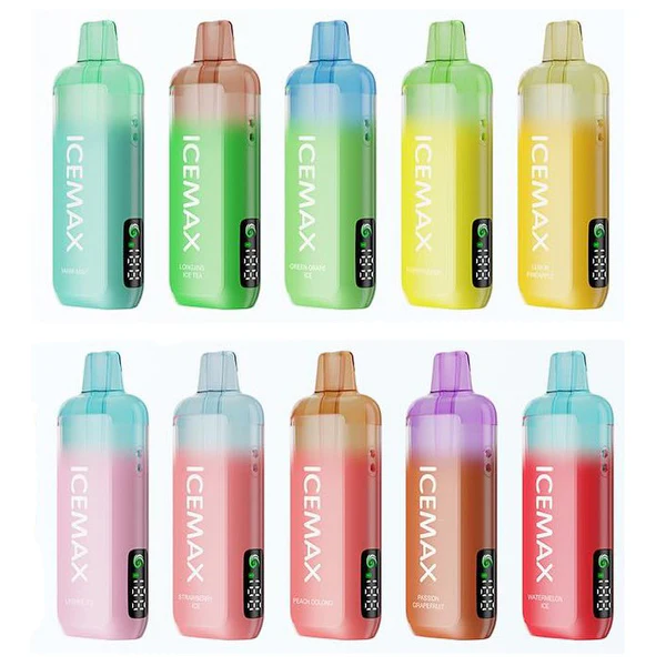 ICEMAX Ultra Freeze Disposable Vape 12,000 Puffs – Ice Cooling Flavour, Smart Display & Transparent Pod