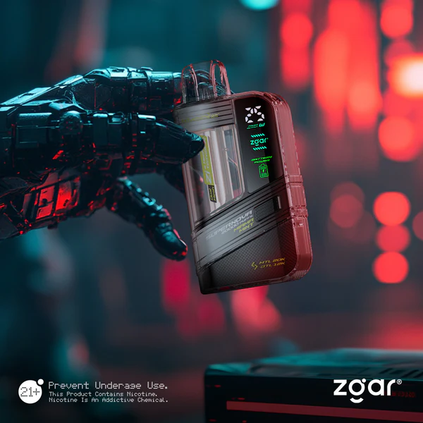 Zgar Supernova 20,000 Puffs Disposable Vape – Smart LED Display & Adjustable Airflow