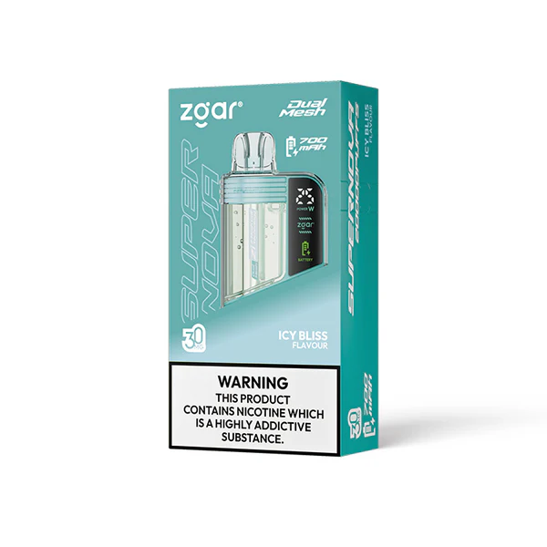 Zgar Supernova 20,000 Puffs Disposable Vape – Smart LED Display & Adjustable Airflow